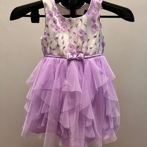 Purple Floral Kids Dress 3T - Jona Michelle